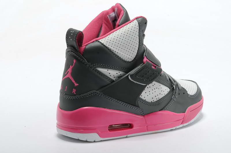 Air Jordan Retro 4.5 Nouvelles Chaussures Femmes Nouveau Gris Noir Rose (2)